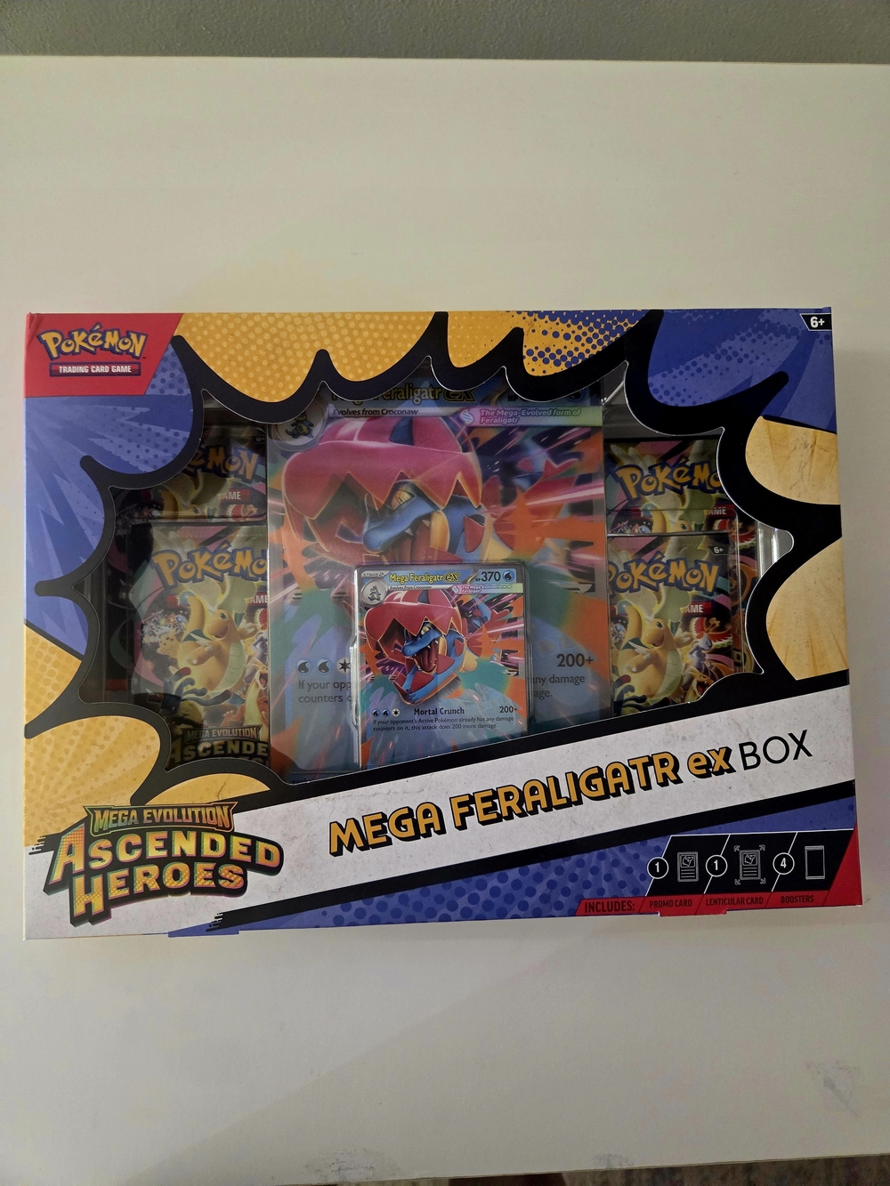 Pokemon Mega Evolution Ascended Heroes  Mega Feraligatr ex Box
